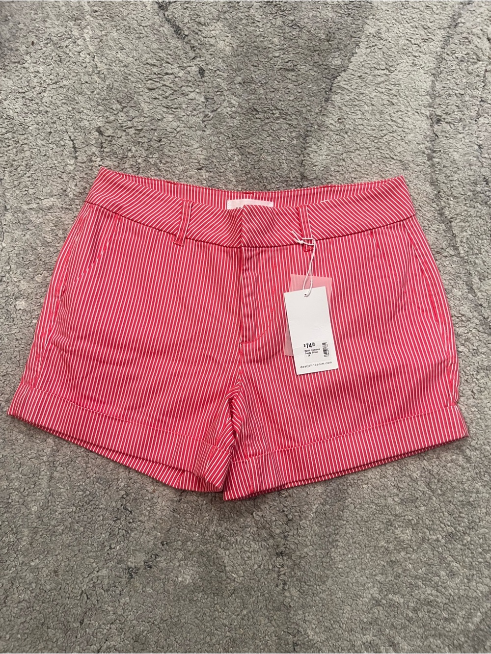 Dear John Pink Striped Shorts